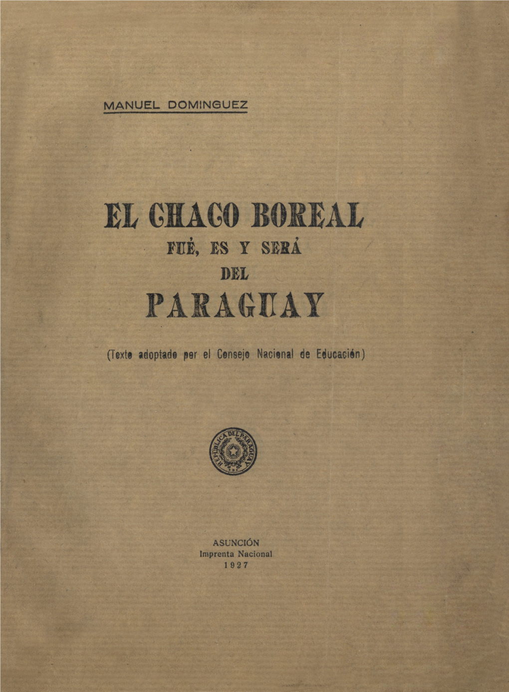 E L GHAGO BOREAI. PARAGUAY