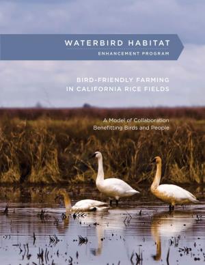 Waterbird Habitat Enhancement Program