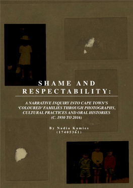 Shame and Respectability