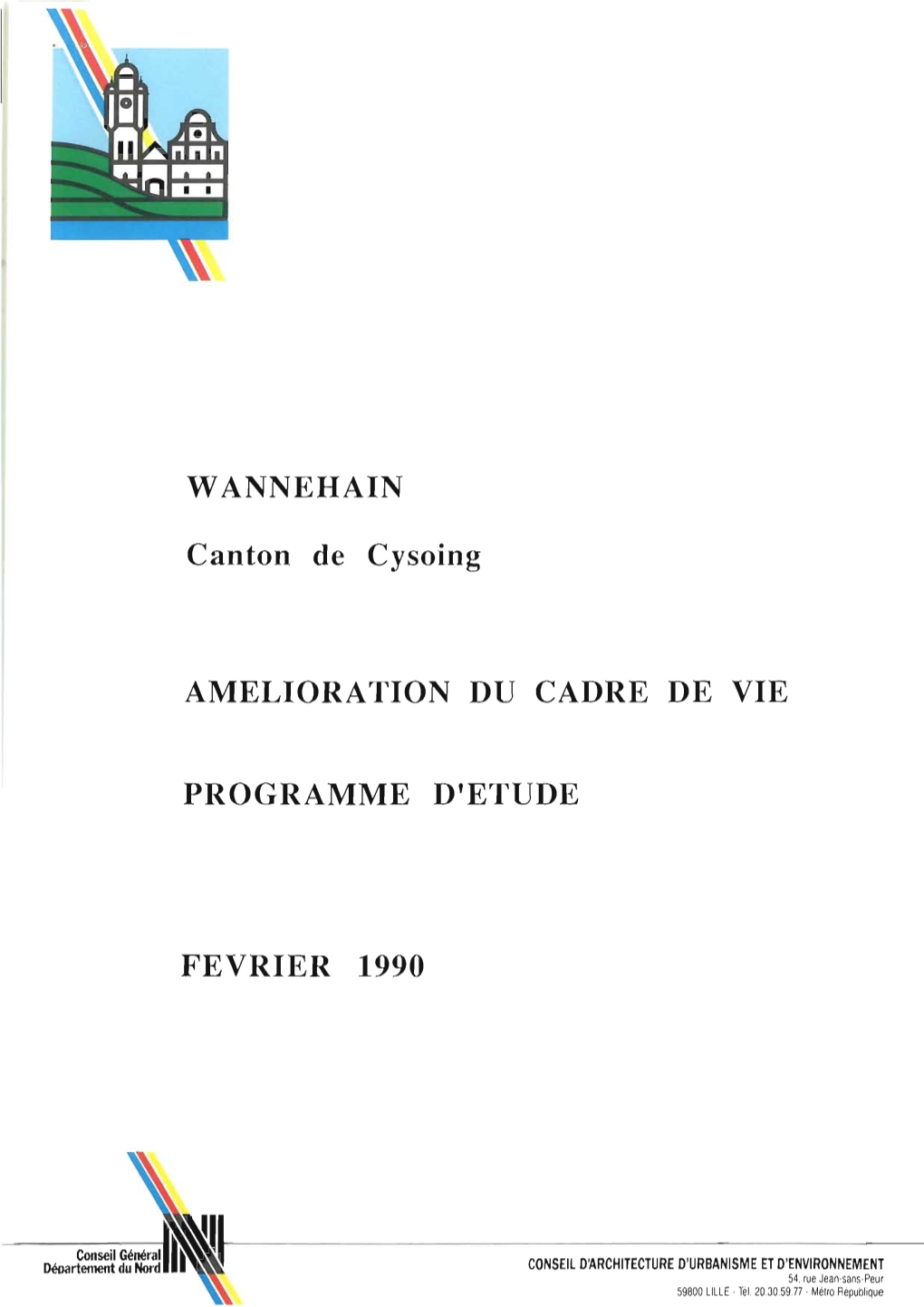 Programme D'étude Amélioration Du Cadre De Vie Wannehain