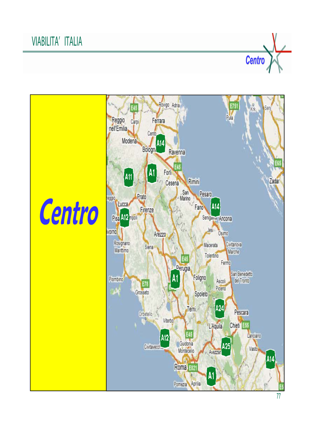 Itinerari Alternativi Alle Autostrade Centro Italia