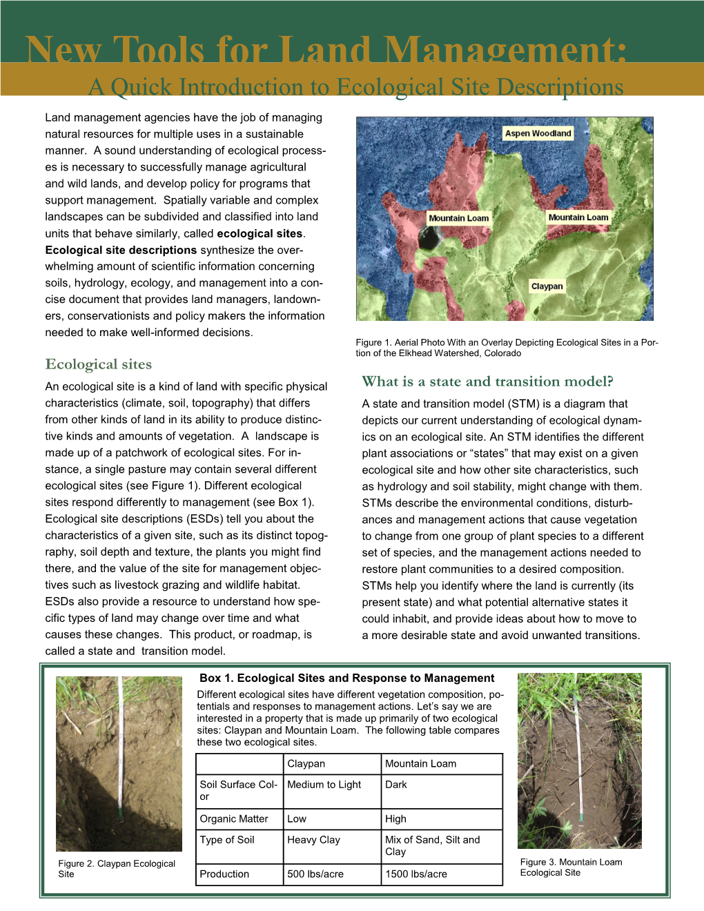 New Tools for Land Management