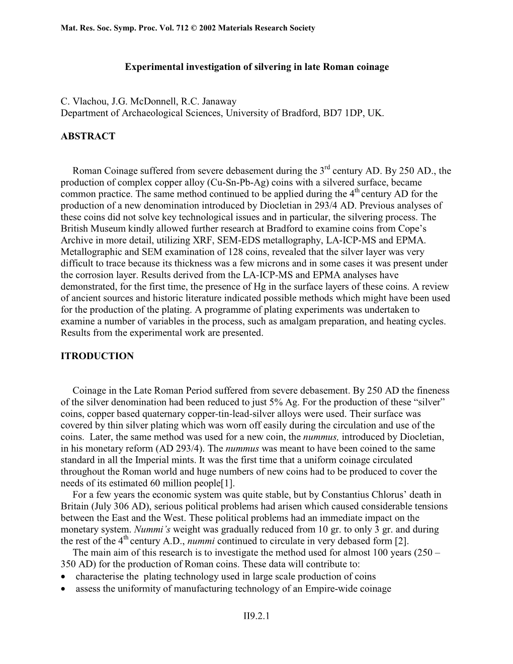 Experimental Investigation of Silvering in Late Roman Coinage