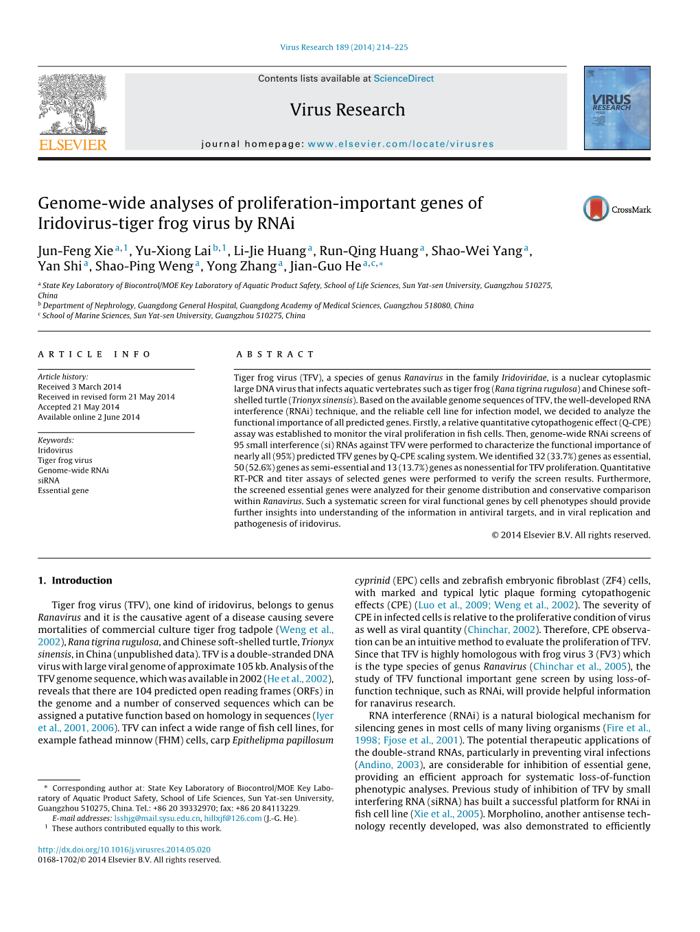 Genome-Wide Analyses of Proliferation-Important Genes Of