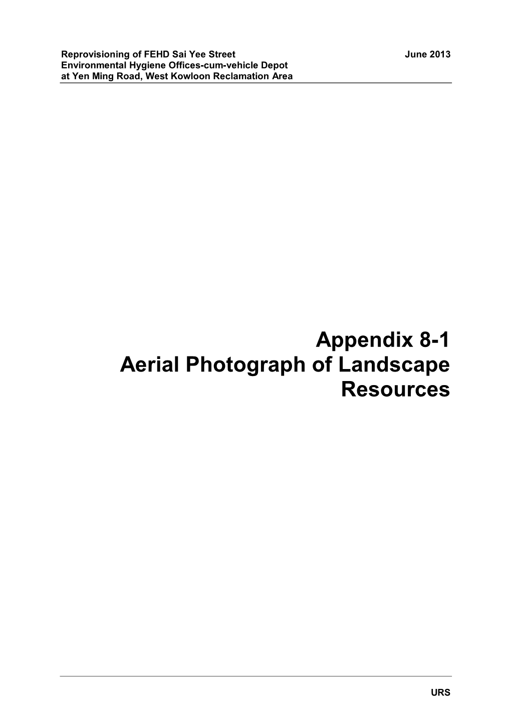 List of Appendices