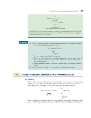 2.4 Constitutional Isomers and Nomenclature 57