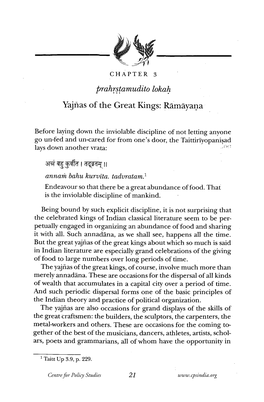 Chapter 3: Yajnas of the Great Kings: Ramayana