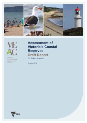 Assessment of Victoria's Coastal Reserves Draft Report