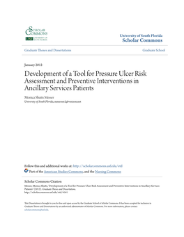 Development of a Tool for Pressure Ulcer Risk Assessment And