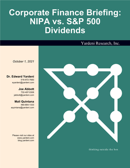 Dividends: NIPA Vs. S&P