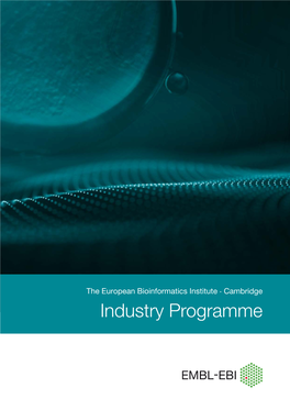 Industry Programme EMBL-EBI and Industry