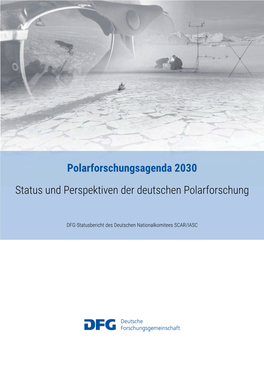 Polarforschungsagenda Status Und Perspektiven Der Deutschen