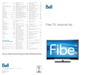 Fibe TV Channel List Galaxie Around the World