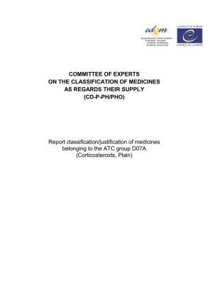 (CD-P-PH/PHO) Report Classification/Justifica