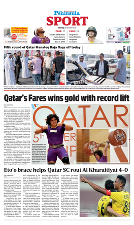 Qatar's Fares Wins Gold with Record Lift