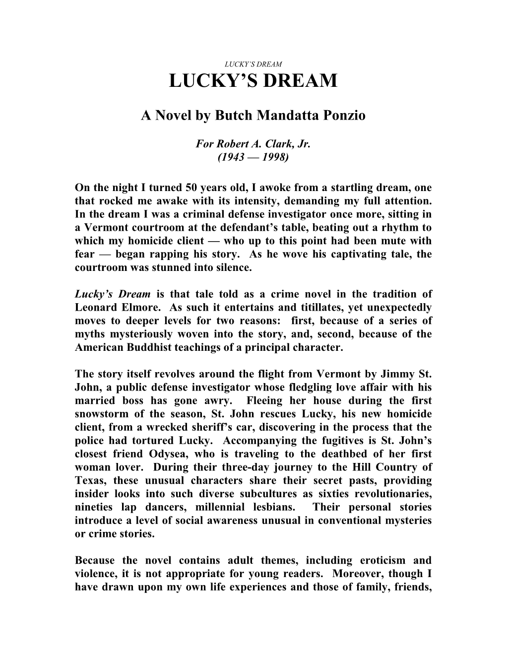 Lucky's Dream