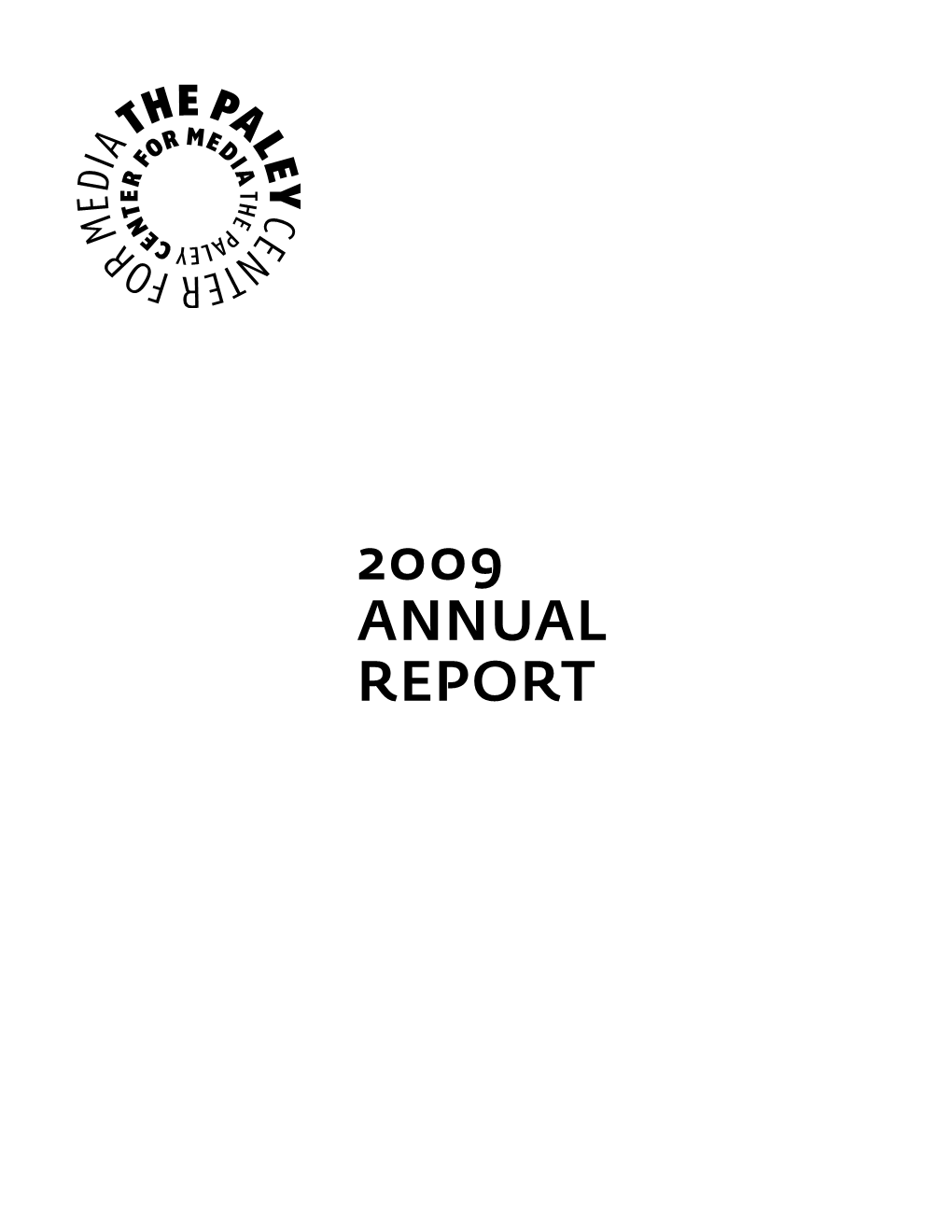 2009 Annual Report