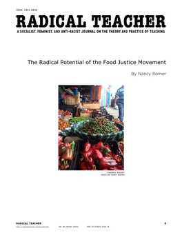 The Radical Potential of the Food Justice Movement