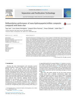 Defluoridation Performance of Nano-Hydroxyapatite/Stilbite