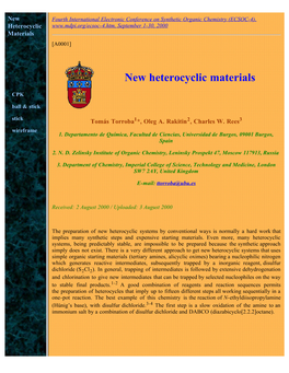 New Heterocyclic Materials by New Mcrs and Domino Reactions