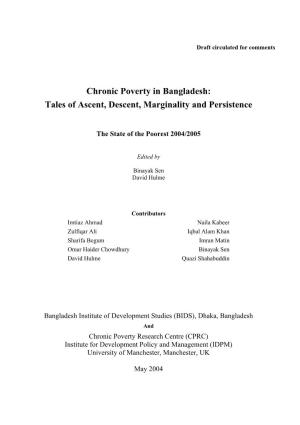 Chronic Poverty in Bangladesh: Tales of Ascent, Descent, Marginality and Persistence