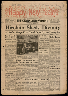 Hirohito Sheds Divinity