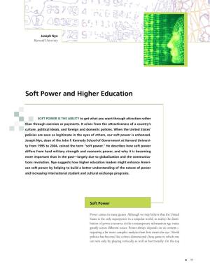 Soft Power and Higher Education