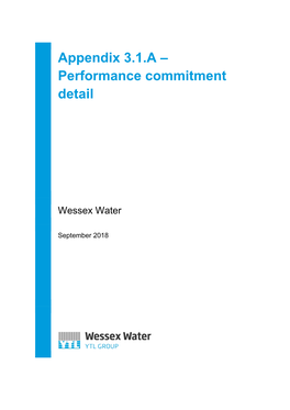 Performance Commitment Detail