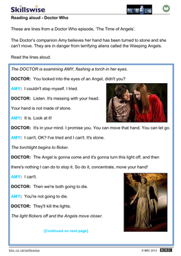 Reading Aloud - Doctor Who