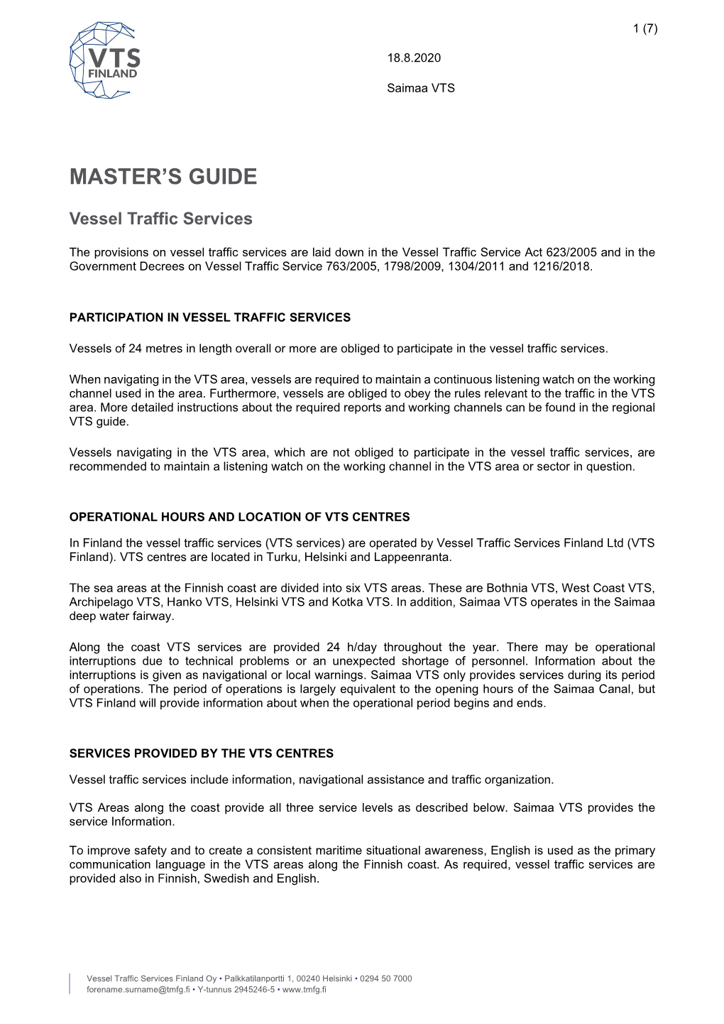 Master's Guide