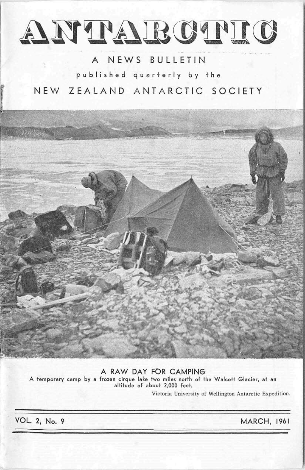 A News Bulletin New Zealand Antarctic Society