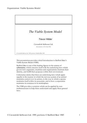 The Viable System Model