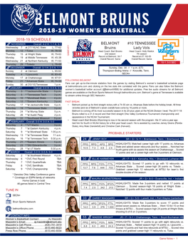2018-19 Women's Basketball