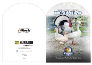 Homestead Poultry Feed Brochure