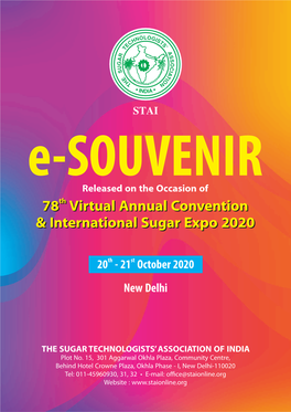 78 Virtual Annual Convention & International Sugar Expo