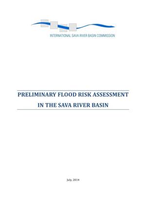 Preliminary Flood Risk Assessment in the Sava River Basin