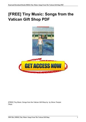 Tiny Music: Songs from the Vatican Gift Shop by by Stone Temple Pilots