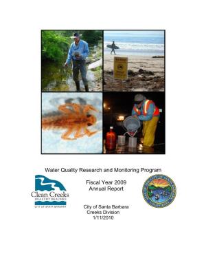 Fiscal Year 2009 Water Quality Report