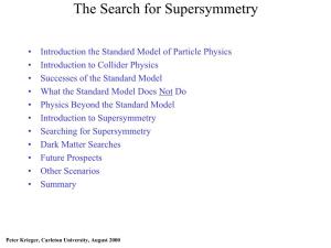 The Search for Supersymmetry