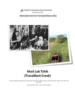 Khaii Luk Tshik (Travaillant Creek)