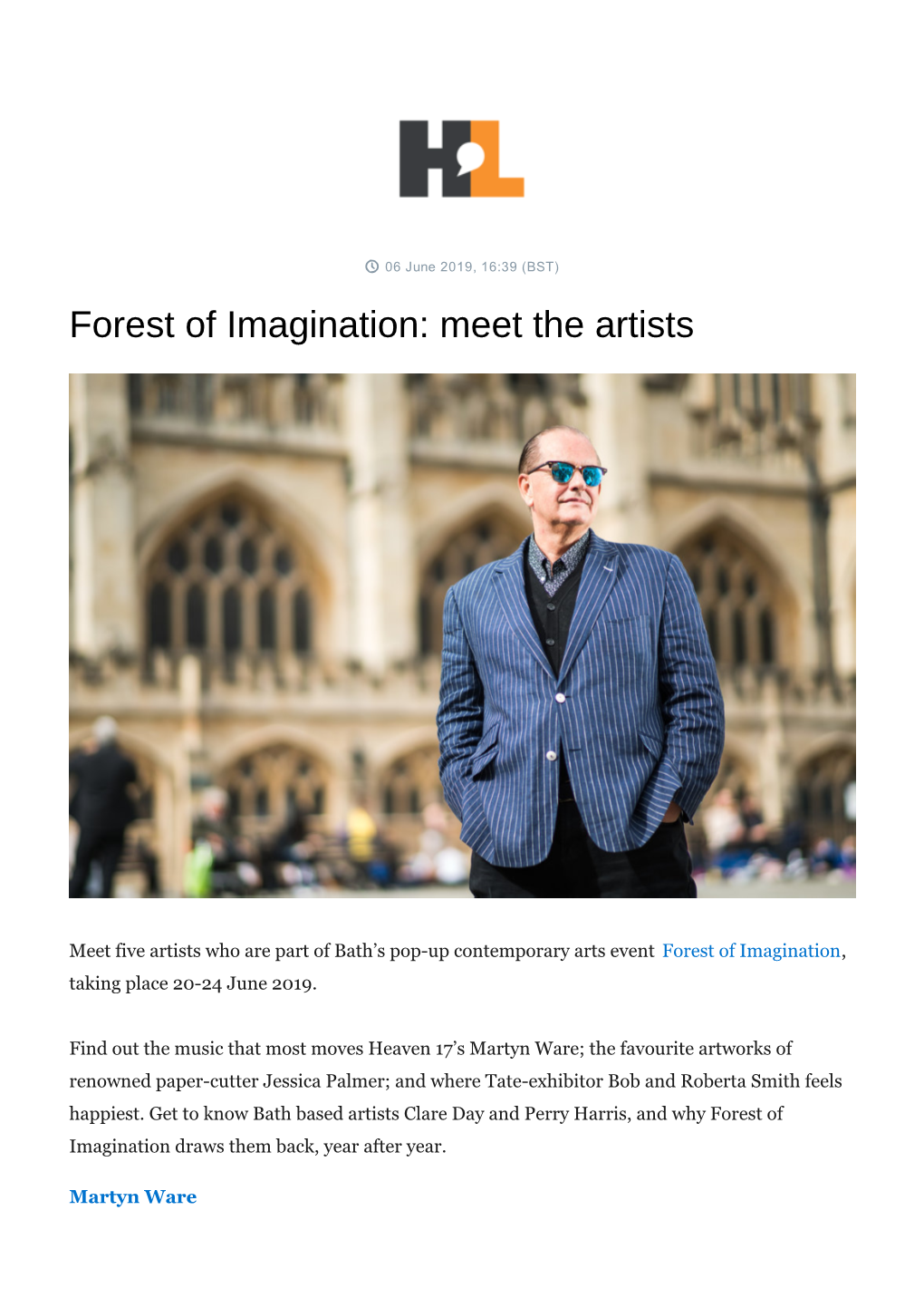 Forest of Imagination: Meet the Artists, Including Heaven 17'S Martyn Ware