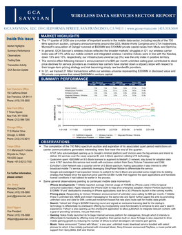 Savvian Wireless Newsletter Q108 Final