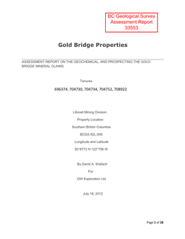 Gold Bridge Properties
