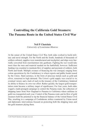 The Panama Route in the United States Civil War