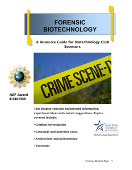 Forensic Biotechnology