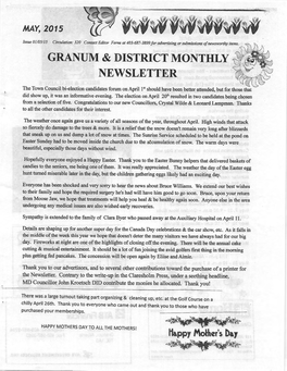 Granum & District Monthly