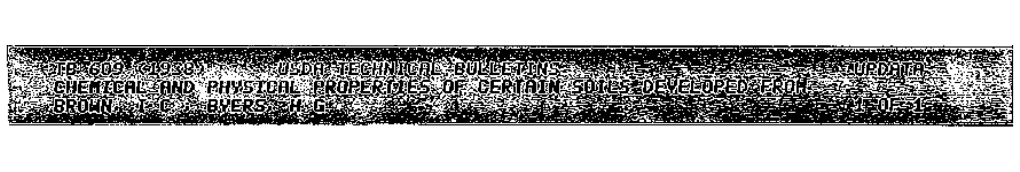 Chemical and Physical Properties of Certain Soils Developed from Granitic Materials in New England and the Piedmont, and of Their Colloids