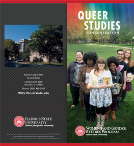 Queer Studies Concentration Brochure
