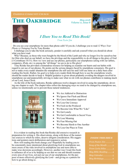 The Oakbridge Volume 11, Issue 8