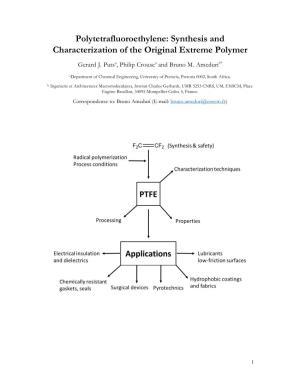 Polytetrafluoroethylene: Synthesis and Characterization of the Original Extreme Polymer